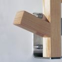 Attaccapanni a muro in legno frassino Minimal W3