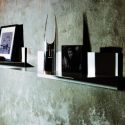 Mensola da parete moderna in acciaio verniciato 100 cm Linea