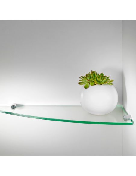 Mensole angolari in vetro per cucina bagno Korner Mensole angolari in vetro per cucina bagno Korner