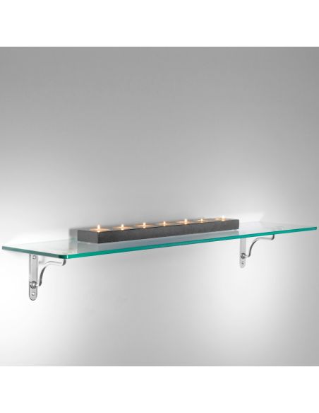 Mensole in vetro trasparente cucina bagno Row Maxi