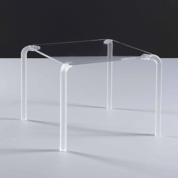 Tavolino quadrato da salotto in metacrilato design moderno Finny