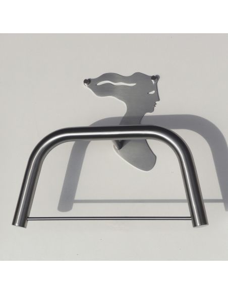 Servomuto design da parete portabiti in acciaio Cleo