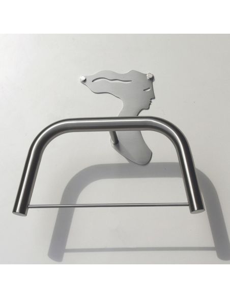 Servomuto design da parete portabiti in acciaio Cleo