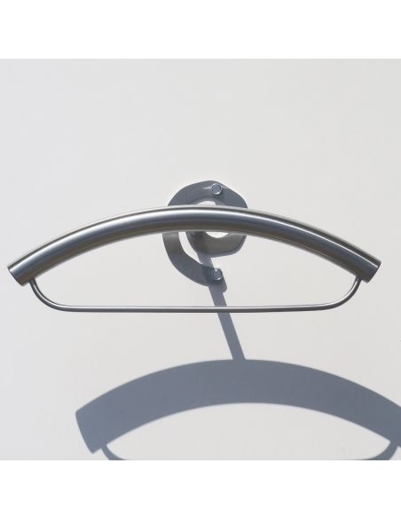 Porta abiti da camera a muro in acciaio inox Manning