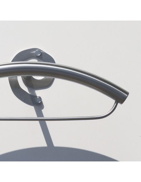 Porta abiti da camera a muro in acciaio inox Manning