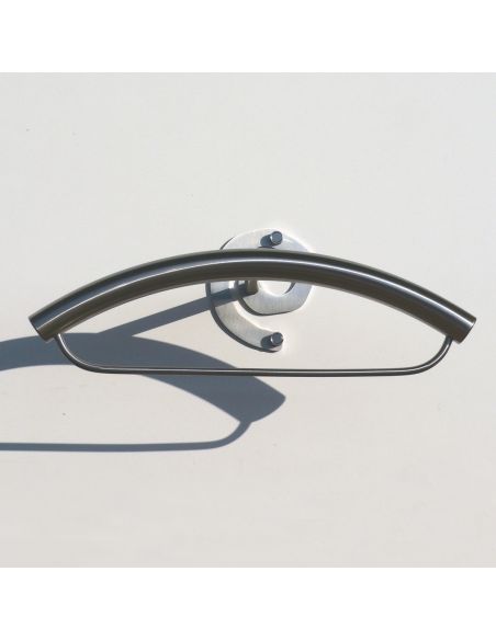 Porta abiti da camera a muro in acciaio inox Manning