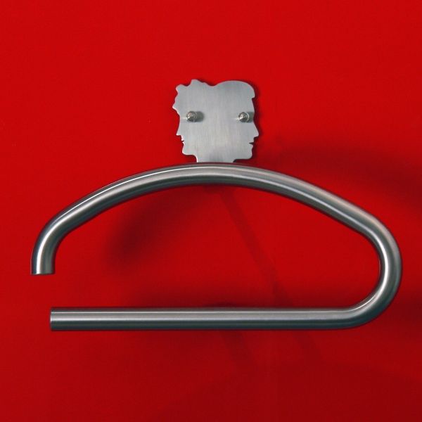 Servomuto design da parete in acciaio inox Imperfection 2