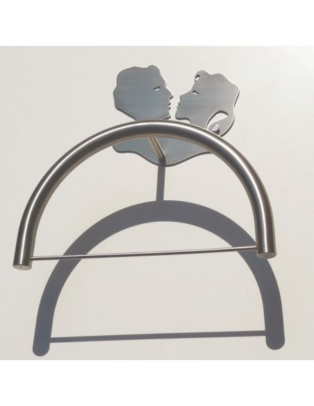 Porta abiti da parete servomuto in acciaio inox Attraction