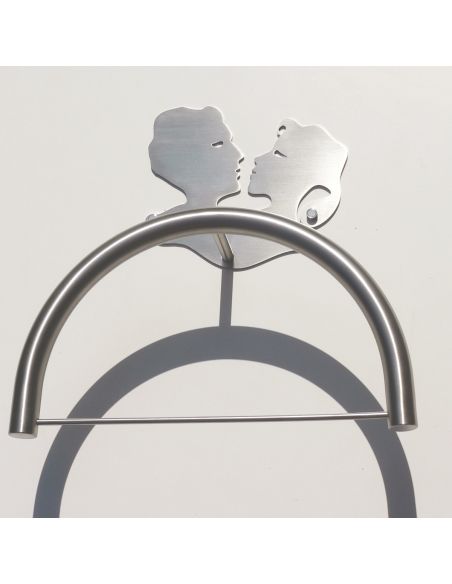 Porta abiti da parete servomuto in acciaio inox Attraction