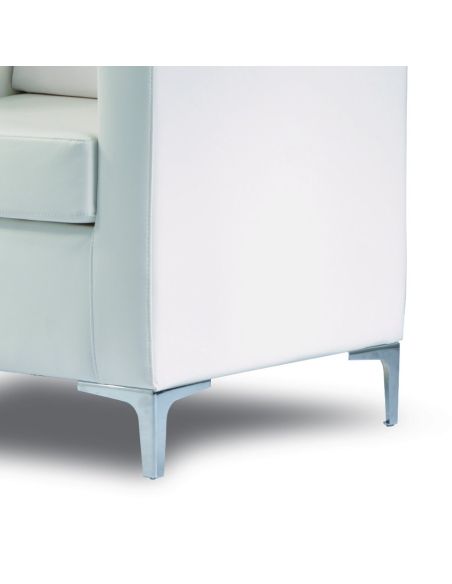 Poltrona sala attesa in pelle sintetica Cubo