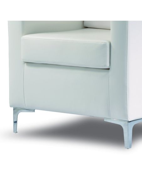 Poltrona sala attesa in pelle sintetica Cubo