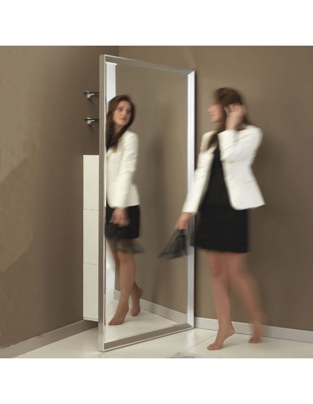 Specchio angolare in alluminio mini guardaroba Angle Vanity