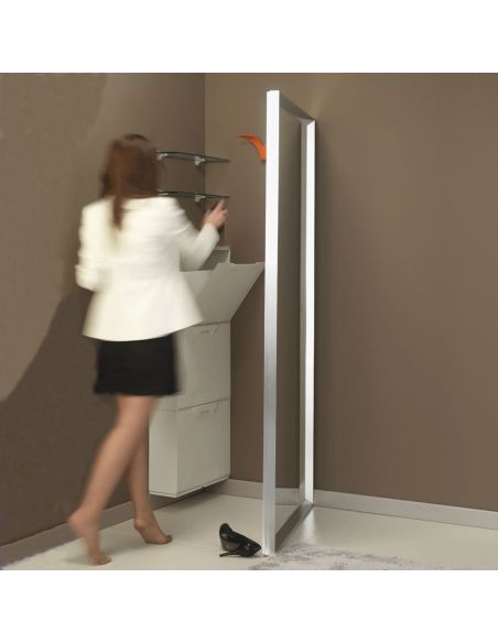 Specchio angolare in alluminio mini guardaroba Angle Vanity Specchio angolare in alluminio mini guardaroba Angle Vanity