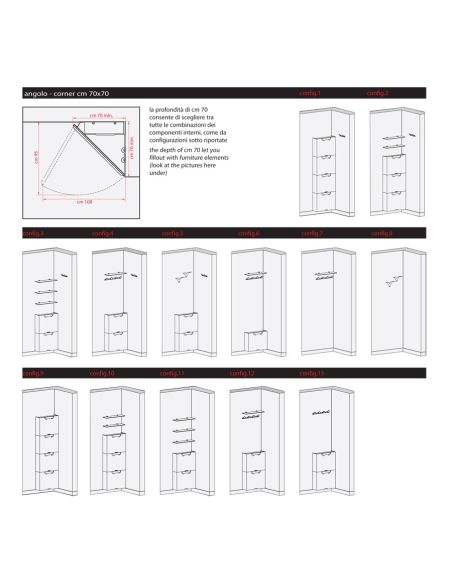 Specchio angolare in alluminio mini guardaroba Angle Vanity Specchio angolare in alluminio mini guardaroba Angle Vanity
