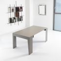 Consolle allungabile in acciaio e laminato design moderno Glen