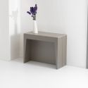 Consolle allungabile in acciaio e laminato design moderno Glen