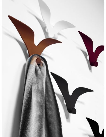 Attaccapanni da parete di design in acciaio made in Italy Robin Attaccapanni da parete di design in acciaio made in Italy Robin
