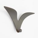 Attaccapanni da parete di design in acciaio made in Italy Robin