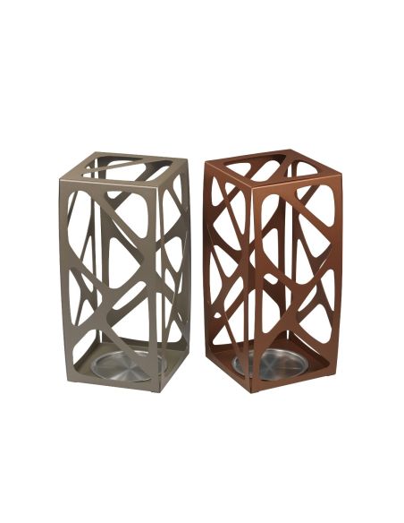 Portaombrelli design moderno in acciaio per ingresso casa Cesta