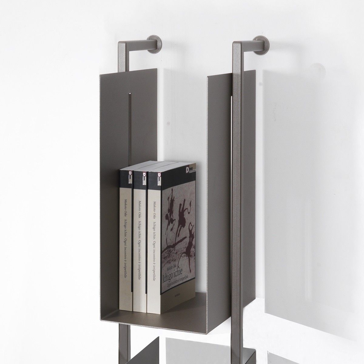 Libreria scaffale in acciaio tubolare 19 x 94 cm Libra 15