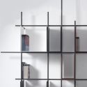 Libreria da parete in acciaio tubolare 160 x 180 cm Libra2