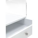 Comodino moderno in plexiglass trasparente per camera da letto Almada