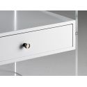 Comodino moderno in plexiglass trasparente per camera da letto Almada