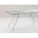 Tavolo per ufficio scrivania in vetro design moderno 180 x 90 cm Konrad