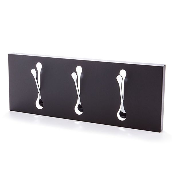 3 ganci standard Bianco Appendiabiti da parete Basics