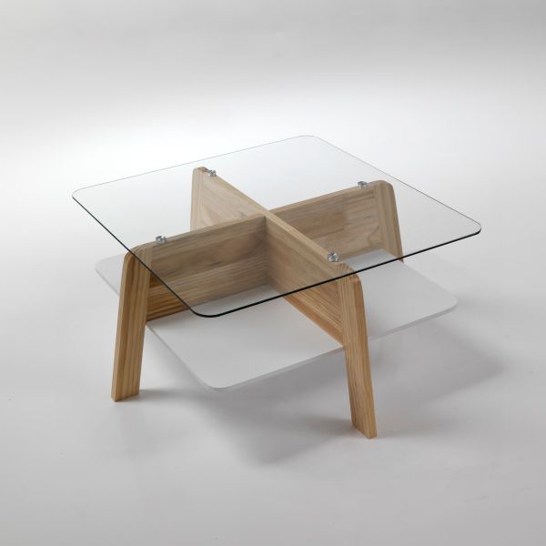 da salotto Winnipeg design scandinavo in legno e vetro da salotto Winnipeg design scandinavo in legno e vetro