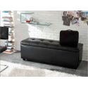 Cassapanca contenitore imbottita in ecopelle 140 cm Gregory