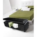 Cassapanca contenitore imbottita in ecopelle 140 cm Gregory