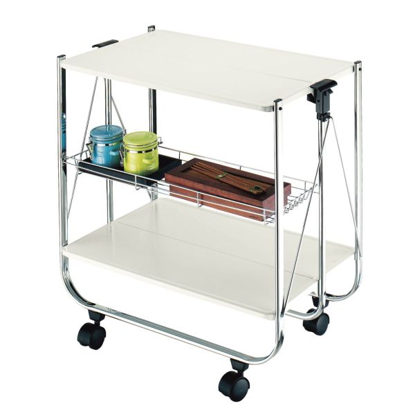 Carrello portavivande pieghevole e richiudibile da cucina Annika