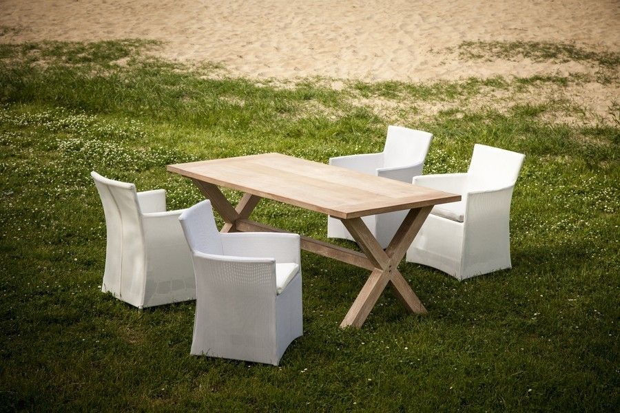 Tavolo Da Esterno In Legno Massello 150 180 230 Cm Paloalto