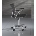 Sedia operativa per ufficio in ecopelle nera Syder Black