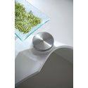 Tavolino in vetro da soggiorno ellittico 100 x 55 cm Dalvin