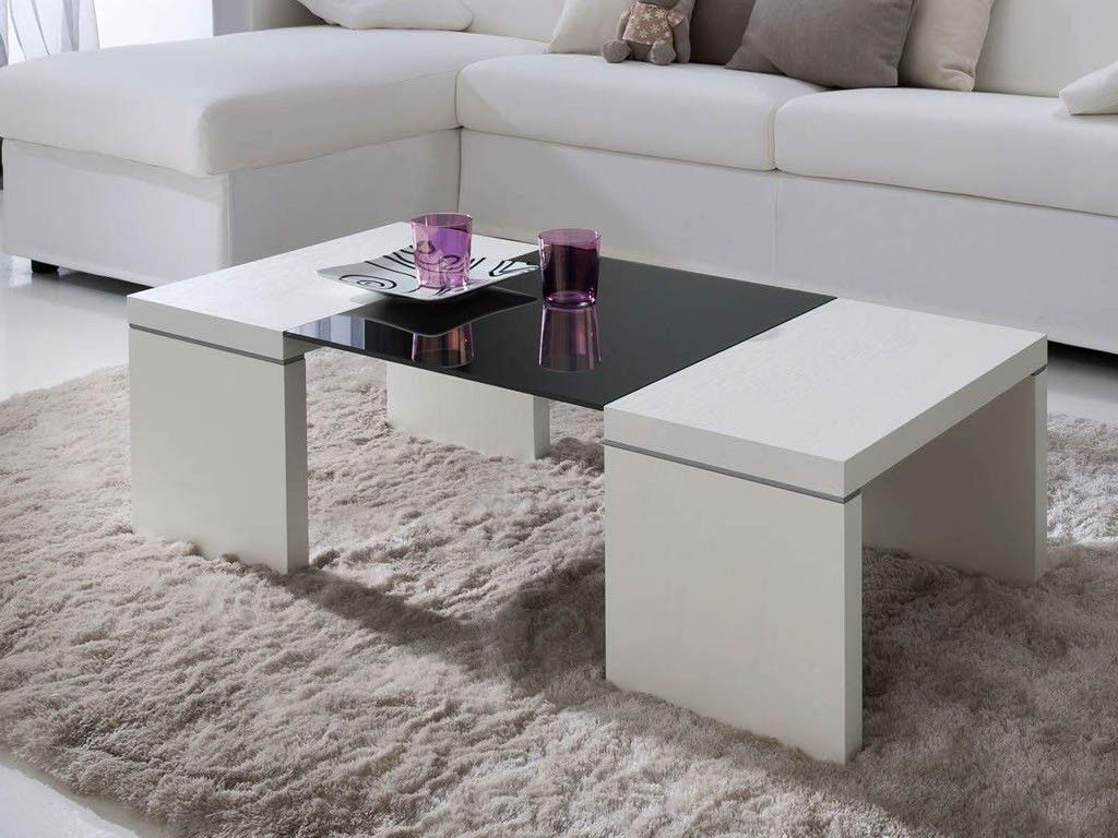 Tavolino Da Caffè ML-Design In Stile Rustico - Piano Rovere, Ripiano Portaoggetti, Acciaio - Foto 2