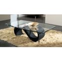 Tavolino da salotto in vetro moderno ovale 120 x 70 cm Runi