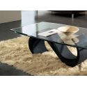 Tavolino da salotto in vetro moderno ovale 120 x 70 cm Runi