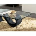 Tavolino da salotto in vetro moderno ovale 120 x 70 cm Runi