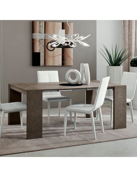 Consolle allungabile 3 metri design moderno per ingresso Antenor