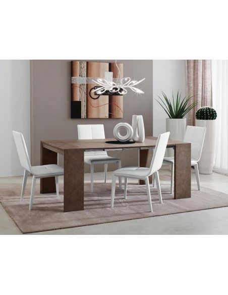 Consolle allungabile 3 metri design moderno per ingresso Antenor