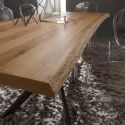 Tavolo da pranzo Arsenio fisso con piano in legno 170 x 100 cm