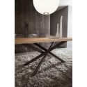 Tavolo da pranzo Arsenio fisso con piano in legno 170 x 100 cm