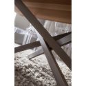 Tavolo da pranzo Arsenio fisso con piano in legno 170 x 100 cm