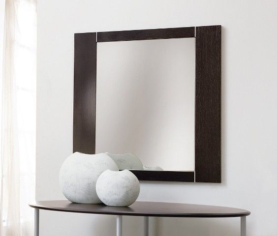 Specchio da parete Glimpse per soggiorno in legno 74 x 74 cm Specchio da parete Glimpse per soggiorno in legno 74 x 74 cm