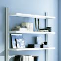 Libreria a giorno da parete in acciaio e alluminio 125 x H203 cm Astryd 13