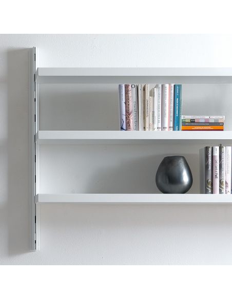 Scaffale da parete moderno in acciaio bianco o nero Astryd 39