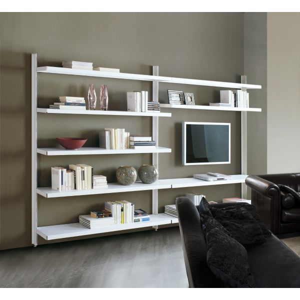 Libreria a giorno in acciaio design moderno Astryd 12