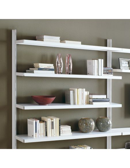Libreria a giorno in acciaio design moderno per soggiorno Astryd 12 Libreria a giorno in acciaio design moderno per soggiorno Astryd 12